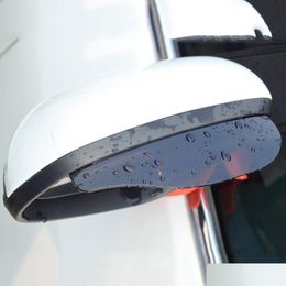 Andere autolichten 2 stks auto achteruitkijk spiegel regen wenkbrauw achteraanzicht zijkant schild sneeuw bewaker zon vizier schaduw bescherming aflevering 2022 dhlc7
