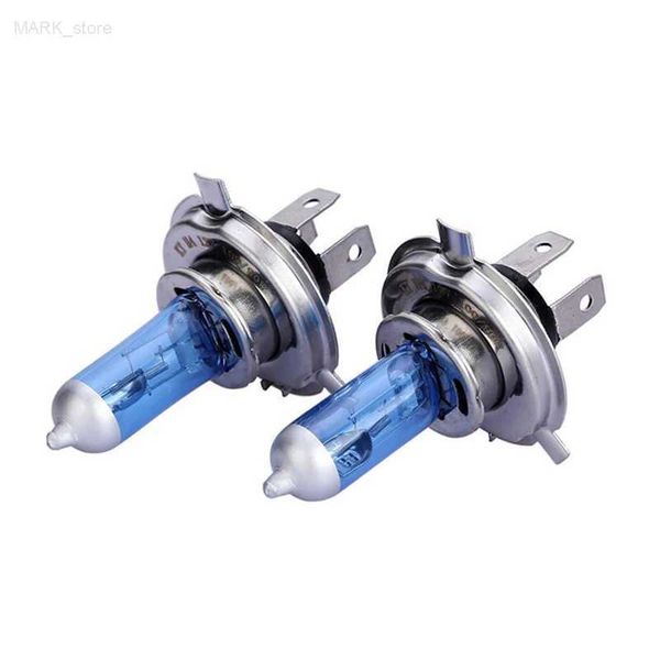 Autres feux de voiture 2pcs H4 12V 100W 90W automobile halogène feux de croisement lampe automobile phare ampoule xénon 6000K lumière blanche L204