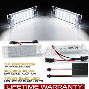 Andere autolichten 2 stuks LED-kentekenplaatverlichting voor Opel Astra K J H Corsa D E C Meriva A B Vectra C Zafira B Insignia Adam of VauxhalL204