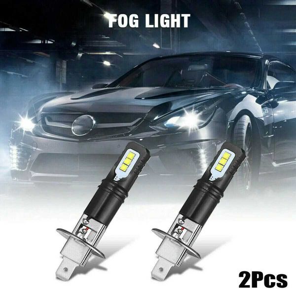 Autres lumières de voiture 2x H1 80W 6000K 6000LM kit d'ampoule de phare LED DRL blanc ultra brillant feux de route pilote de feu antibrouillard à puce CSP pour automatique 12V 24VL204