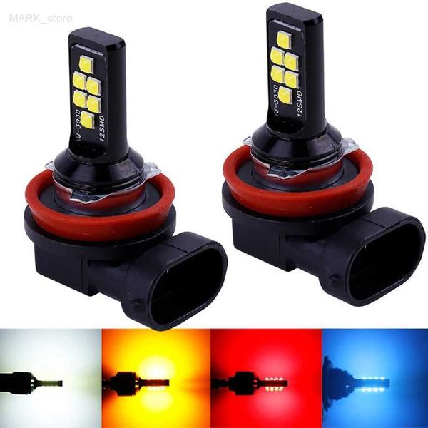 Autres feux de voiture 2XP13W H11 H8 H4 H1 H3 H7 9005 9006 H4 H3 H16 5202 3030 puce antibrouillard ampoule automobile pilote antibrouillard 12VL204