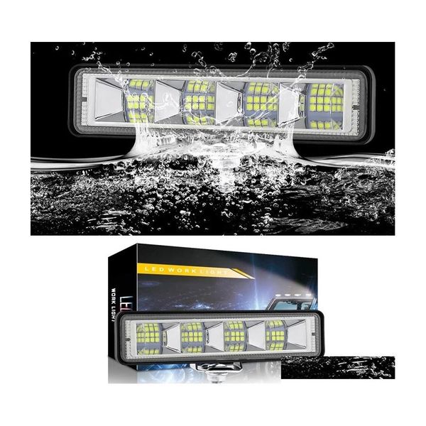 Autres feux de voiture Lumière 18W Led Bar 12V Encastré Offroad Work Pods 4X4 4Wd Atv Camion Lampe Pour Suv Tracteur 24 Drop Delivery Mobiles Dhrrm