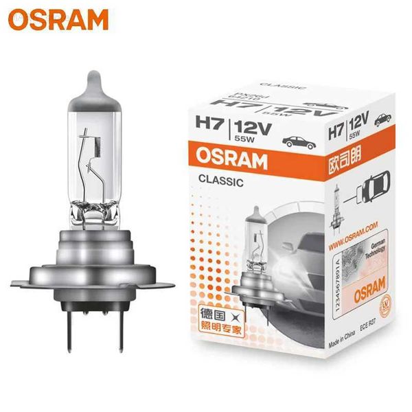 Otras luces del automóvil Osram H7 Faro halógeno automotriz estándar Bombilla automotriz 3200K 12V 55W PX26d 64210 Lámpara original Calidad OEM (1 pieza) L204