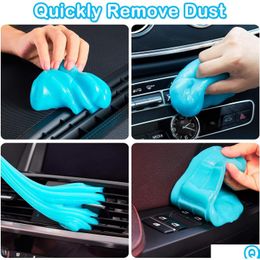 Autres outils de nettoyage de soins Le gel de voiture est appliqué aux évents PC ordinateurs portables Caméras Dirt Gap Cleaner Garniture d'échappement Livraison directe Automobiles Motorc Dhzyd