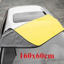 Autres outils de nettoyage de soins Nouveau 160x60cm épais P serviette en microfibre accessoires de lavage de voiture super absorbant détaillant serviettes de séchage en tissu Dro Dhukf