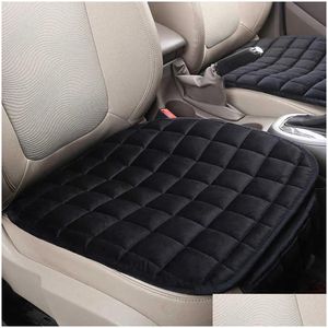 Autres outils de nettoyage de soins Nouveau siège de voiture ER Coussin chaud d'hiver Coussin anti-dérapant pour chaise avant Coussin respirant pour protecteur de véhicule Livraison directe Dhiah