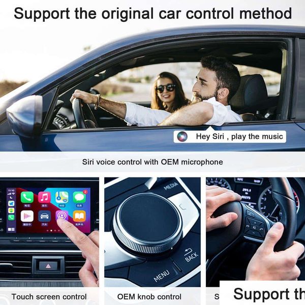 Autres outils de nettoyage de soins Nouvel adaptateur Carplay sans fil pour Android / Apple filaire vers dongle Plug and Play Connexion USB Car Drop Deliver Dhosv