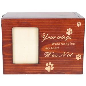 Otros suministros para gatos 1 Caja de urna de mascotas Urnas de cremación cremación Memorial Remato Cinerario Ataket de madera Ceniza Memoria Funeral Frame o 230814