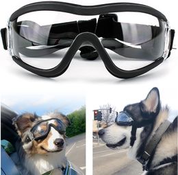 Andere kattenbenodigdheden honden zonnebril bril verstelbare riem voor reiskiën en anti -mist sneeuw huisdier medium tot grote 230414