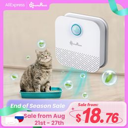 Andere kattenbenodigdheden DownyPaws 4000mAh Smart Cat Geurreiniger Voor Katten Kattenbak Deodorant Hondentoilet Oplaadbaar Luchtreiniger Huisdieren Ontgeuringseffect 230825