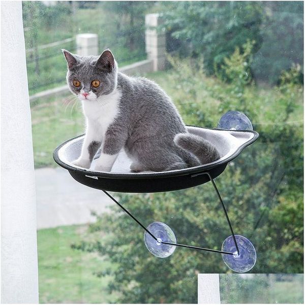 Autres Fournitures Pour Chats Hamac Aspiré Type Fenêtre Verre Chatterie Lit Nouveaux Accessoires Pour Chiens De Compagnie Mode 360068 Drop Delivery Home Garden Dhkte