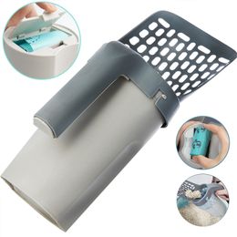 Other Cat Supplies Litter Shovel Scoop Filter Clean Toilet Garbage Picker Box Self Cleaning Accessory 230810