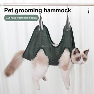 Other Cat Supplies Pet Grooming Hammock Cat Dog Grooming Nail Cutting Anti Scratch Bite Bath Trimming Restraint Bag Hanging Pet Supplies 230704