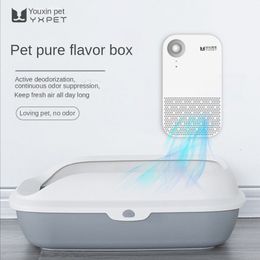 Autres fournitures pour chats Purificateur d'odeurs pour animaux de compagnie Désodorisant intelligent Désodorisant pour bassin de litière pour chat Désodorisant pour chien de chat Purificateur d'air à ions négatifs Boîte pour chat 230715