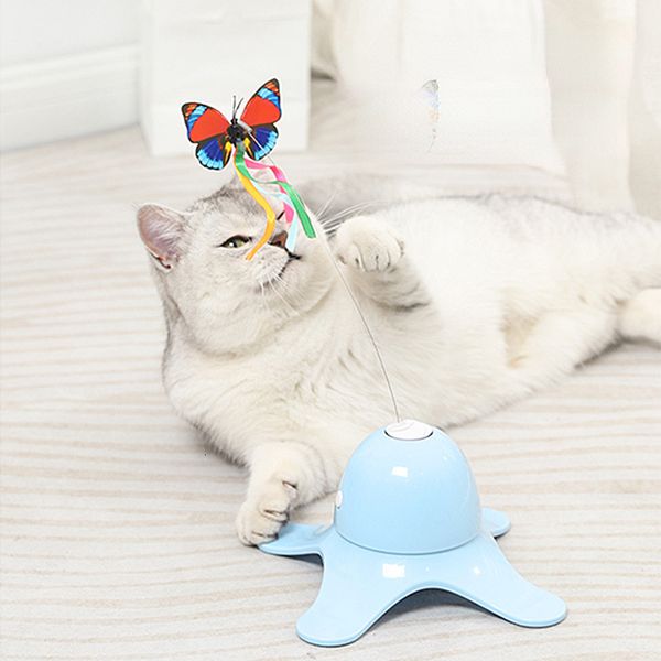 Autres fournitures sur les produits pour animaux de compagnie Toys Toys Interactive Electric Rotating Butterfly chaton Réaliste Flutter Exercice 230817