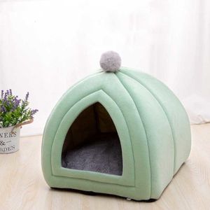 Autres fournitures de chat Portable Rabbit Design House avec un trou chaud doux lits pour animaux de compagnie tente amovible lavable nid litière chiot chenil 221118