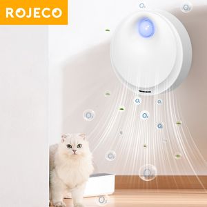 ROJECO 4000 mAh Slimme Geurreiniger Voor Kattenbak Deodorizer Automatische Huisdier Toilet Lucht Hond Deodorant 230717