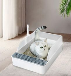 Autres fournitures de chats à litière semi-clôturée Toilet de toilette WC Clean Basin Training Kit Inodoor Arenero Gato Pet Products 2211074421388