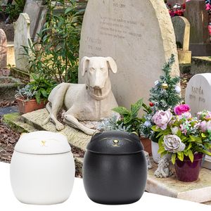 Andere kattenbenodigdheden vorm huisdier keramische bus bus Memorial urn zeehonden pot aandenken kist porseleinen pot opslagplaatsing