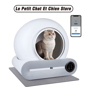 Other Cat Supplies Tonepie Automatic Smart Litter Box Self Cleaning App control Pet Toilet Tray Ionic Deodorizer Arenero Gato 65L 230810