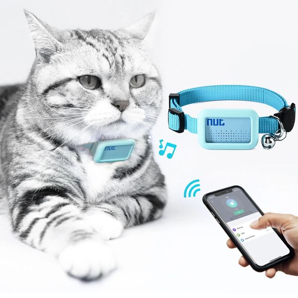 Autres fournitures pour chats Localisateur GPS Bluetooth pour animaux de compagnie étanche Collier anti-perte Chien Chat Positionnement intelligent Tracker Localisateur de suivi léger Fourniture pour animaux de compagnie 231122