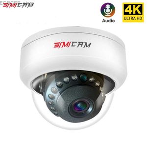Otras cámaras CCTV Cámara de video vigilancia 4K Poe Doms Dome IP Audio 48V Poe/DC 12V 4MP/5MP/8MP Cámara de seguridad CCTV de visión nocturna para NVR Y240403