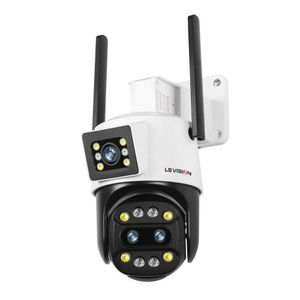 Otras cámaras CCTV 5K 9MP HD Wifi IP Camera 8x Zoom Tres lentes PTZ Cámara al aire libre Detección de movimiento de doble pantalla Vigilancia ICSEE Y240403