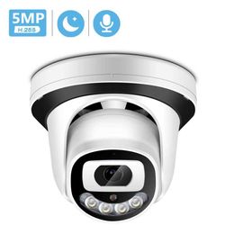 Autres caméras de vidéosurveillance Caméra IP dôme 5MP 3MP Alerte humaine 48V POE DC12V Caméra de sécurité CCTV Audio Vision infrarouge 1080P RTSP Xmeye P2P Caméra filaire IP J221026