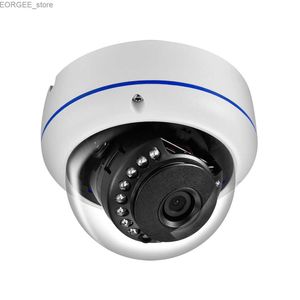 Andere CCTV -camera's Azishn 2,8 mm Wijd hoek POE VANDALPROVEN H.265 5MP 4MP 3MP 2MP Audio IP -camera Waterdichte Dome P2P 15IR voor CCTV Surveillance Kit Y240403