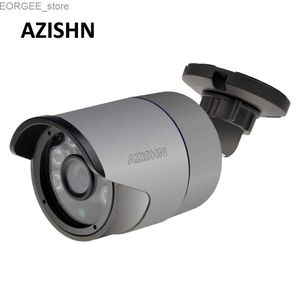 Andere CCTV -camera's Azishn H.265/H.264 5MP 2880*1616 IP Camera Surveillance Bullet Camera 6 Array IR LEDS IP66 Metal Waterproof CCTV DC 12V/48V POE Y240403