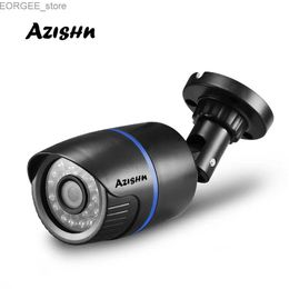 Autres appareils photo CCTV Azishn H.265 / H.264 Full HD 1080p 2.0 Megapixel Security IP Camera 24ir LEDS ABS Plastic Outdoor Camera IP 1080p DC 12V / 48V PoE Y240403