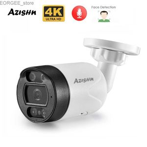 Autres caméras de vidéosurveillance Azishn H.265 + Ultra HD 4K 8MP Sécurité Poe IP CAMER