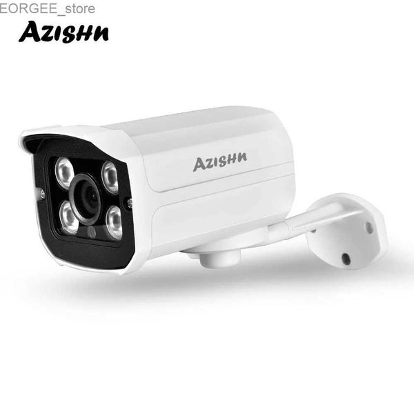 Otras cámaras CCTV Azishn New H.265 IP Camera 2MP 1080p 25FPS Metal IP66 Waterproof 4 Array Leds Camera CCTV Video de seguridad P2P DC12V/48V POE Y2404033