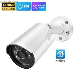 Otras cámaras de CCTV Azishn amplio ángulo 2.8 mm a todo color 4K 8MP H.265 IP Camera P2P Detección de cara IP67 Poe Video al aire libre Xmeye 5MP 4MP Y240403