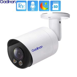 Autres appareils photo CCTV GADINAN 6MP IMX335 POE IP CAME CAMERIE EXTÉRIEUR H.265 + SD CARTE BULLET CCTV Vision nocturne IR SuppraIlance Video Camera Y240403