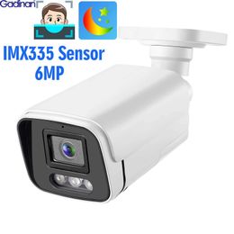 Autres appareils photo CCTV GADINAN 6MP IP Bullet Camera IMX335 Capteur H.265 + 3072 * 2048 Low illumination couleur face Motion Motion Xmeye ICSEE Y240403