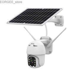 Andere CCTV -camera's Gadinan IP -camera 1080p 4G Sim Card /WiFi Solar PTZ Speed Dome Camera Beveiliging Laag stroomverbruik Wireless CCTV Outdoor Cam Y240403