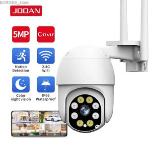 Autres appareils photo CCTV JOOAN 3MP PTZ WiFi IP Camera Audio CCTV Surveillance Outdoor 4x Night Night Night Color Wireless Wireproof Security Y240403