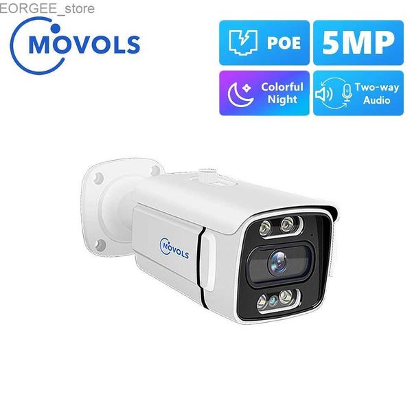 Otras cámaras de CCTV Movols 5MP 8MP Cámara de seguridad Poe para el sistema POE CCTV Y240403