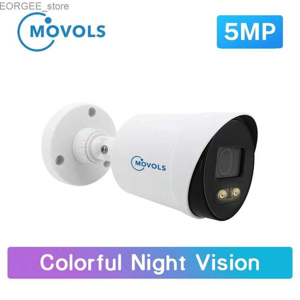 Otras cámaras de CCTV Movols 5MP Cámara de seguridad de visión nocturna colorida 4 en 1 CCTV Video -Videovilance Cámara analógica impermeable Cámara de impermeabilización Y240403