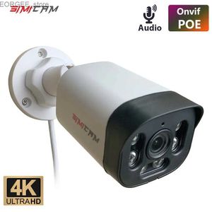 Otras cámaras de CCTV Video de bala de visión nocturna Super HD Vidrovillancia para NVR 4K Poe Security Camera con audio 48V POE DC 12V 4MP 5MP 8MP Y240403