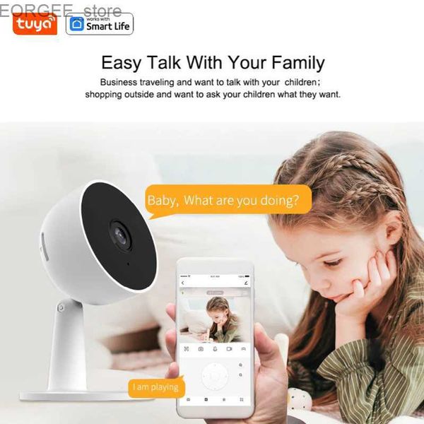 Otras cámaras de CCTV Tuya Smart 1080p WI FI Smart Home Security Camera 2MP Alertas de aplicaciones en tiempo real HighDefinition Twoway Audio con Baby and Pet Motion Tracking Y2