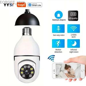 Autres caméras de vidéosurveillance Tuya Smart Home 2.4g E27 Bulbe WiFi Surveillance Camera HD Night Security Video Surveillance Supprt AUDIO MOBILE MOTIF MOBILE Y240403