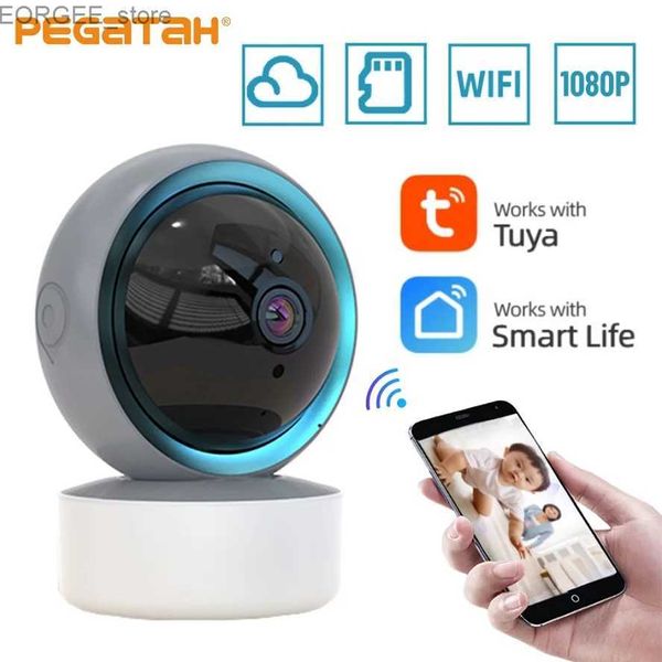 Autres caméras de vidéosurveillance Tuya WiFi PTZ Camera 1080p High-définition Indoor Baby Monitor Smart Home Wireless Vision P2P Sécurité Video Surveillant IP Camera Y240403