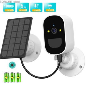 Autres appareils photo CCTV WiFi IP Camera Panneau solaire Panneau solaire Propul sans fil Sécurité extérieure 1080p HD CCTV Video Surveillance Pir Human Detection ICSEE Y240403