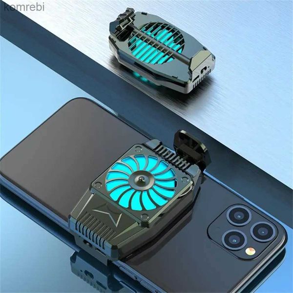 Otros accesorios para teléfonos celulares H15 Sistema universal de enfriador de juegos para teléfonos móviles Silencio Fuerte ventilador de enfriamiento de viento Soporte para gamepad Radiador para accesorios de juegos 240222