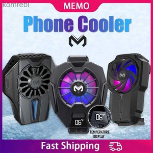 Autres accessoires de téléphone portable MEMO refroidisseur de téléphone portable jeu radiateur de ventilateur de refroidissement pour téléphone portable portable dissipateur de chaleur pour iPhone Samsung iPad refroidisseur 240222