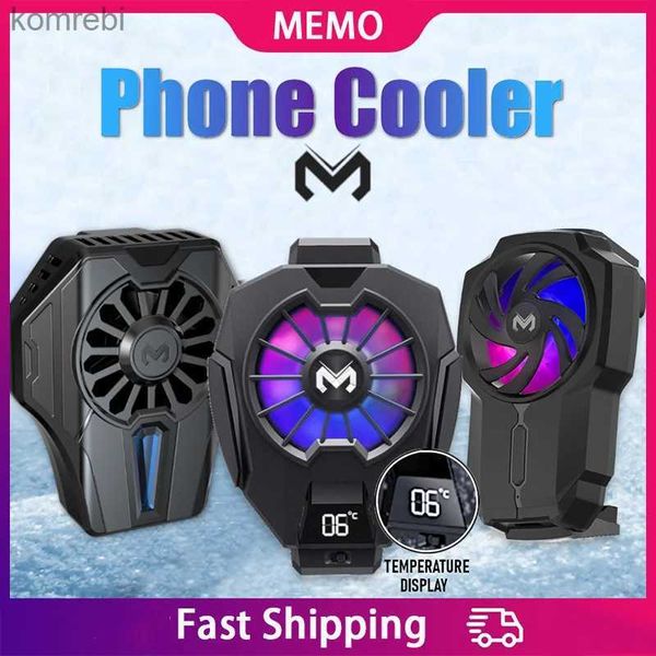 Autres accessoires de téléphone portable MEMO refroidisseur de téléphone portable jeu radiateur de ventilateur de refroidissement pour téléphone portable portable dissipateur de chaleur pour iPhone Samsung iPad refroidisseur 240222