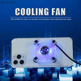 Overige mobiele telefoonaccessoires Nieuwe Mini Mobiele koeler USB-koelpad Fan Gamepad Game Gaming Shooter Mute Radiator Controller Koellichaam 240223