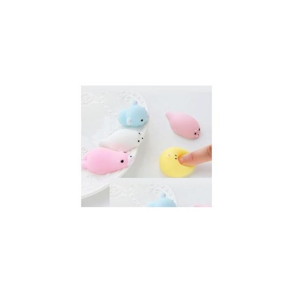 Autres accessoires de téléphone portable Squishy Slow Rising Jumbo Toy Bun Jouets Animaux Mignon Kawaii Squeeze Cartoon Mini Squishies Chat Squishiy Dhozs